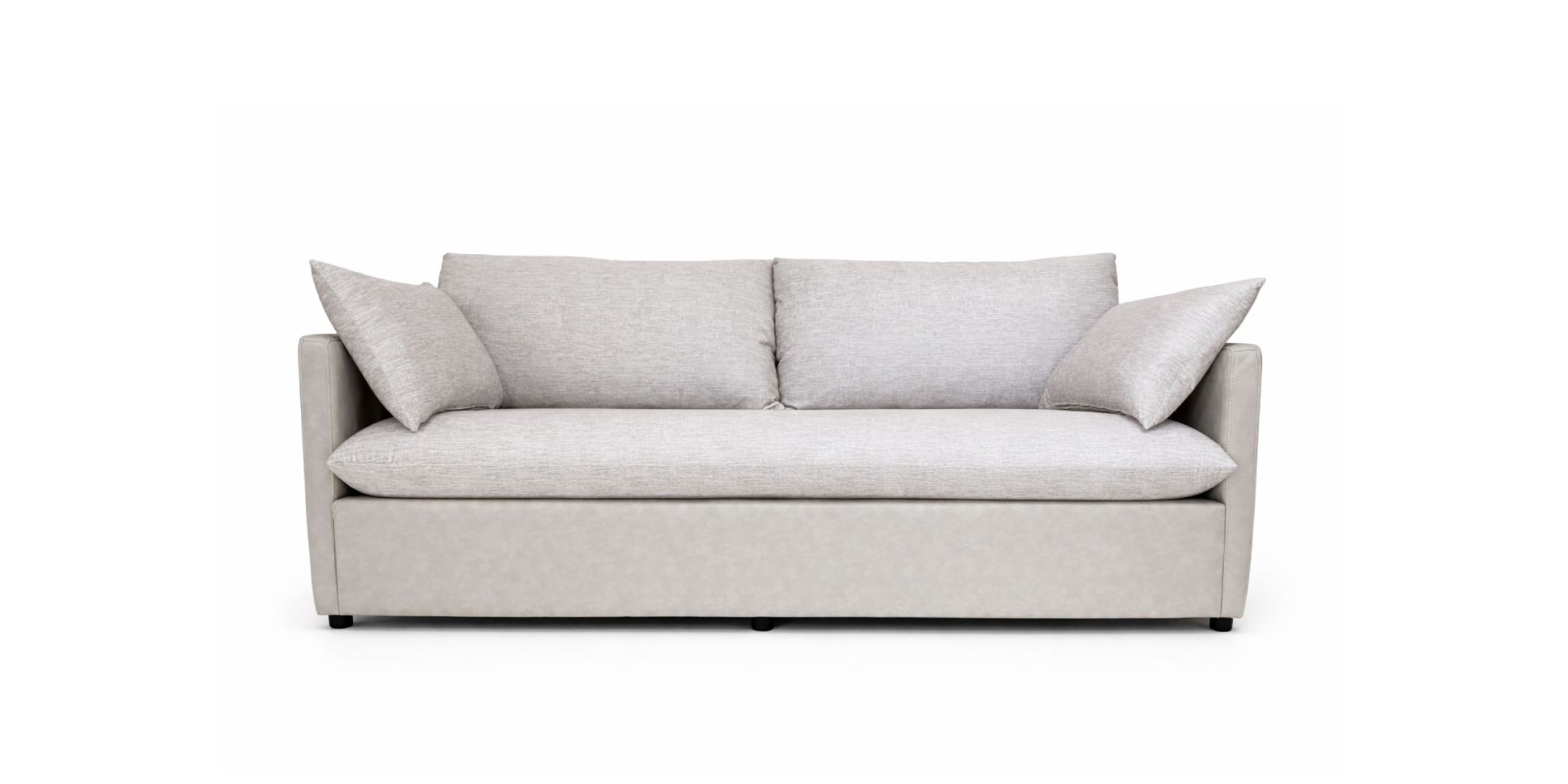 Helix 3+2+1+FREE OTTOMAN Fabric Beige Leather Gel