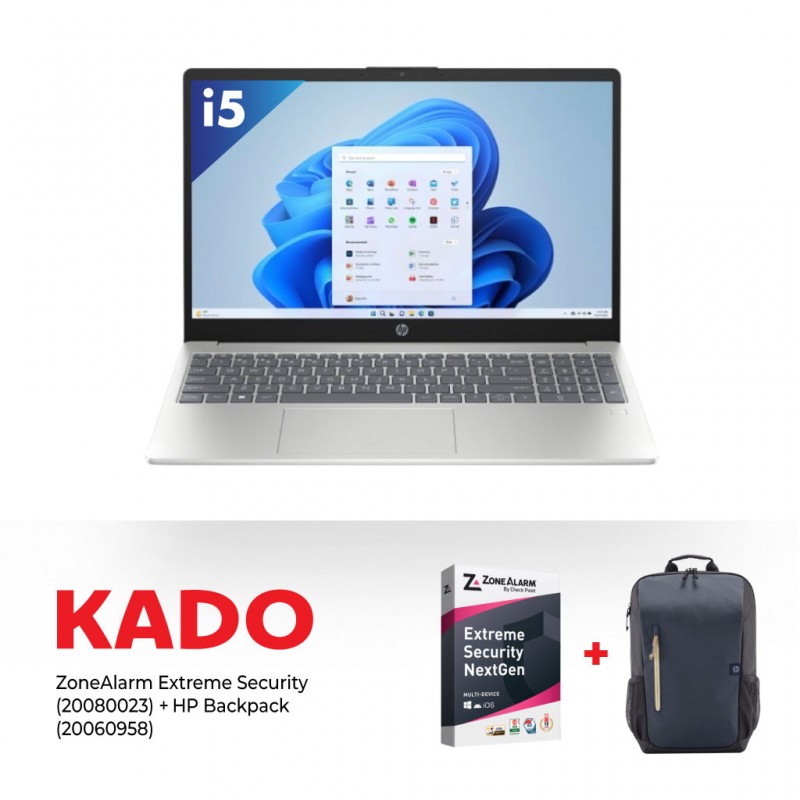 HP Laptop 15 Core 5-120U (Copilot) CJ8E4EA & Free HP Laptop Backpack + ZoneAlarm Security