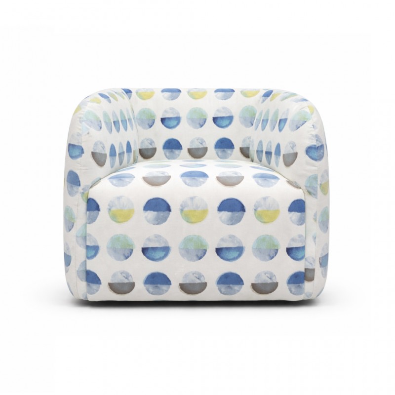 Virgo Accent Chair Fabric Azure