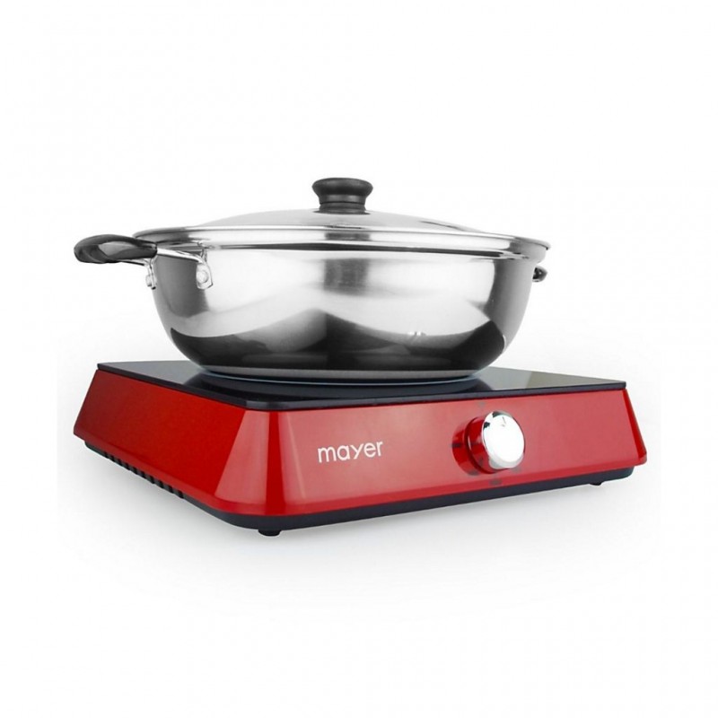 Mayer MMIC1619 Red Induction Cooker With S/S Pot