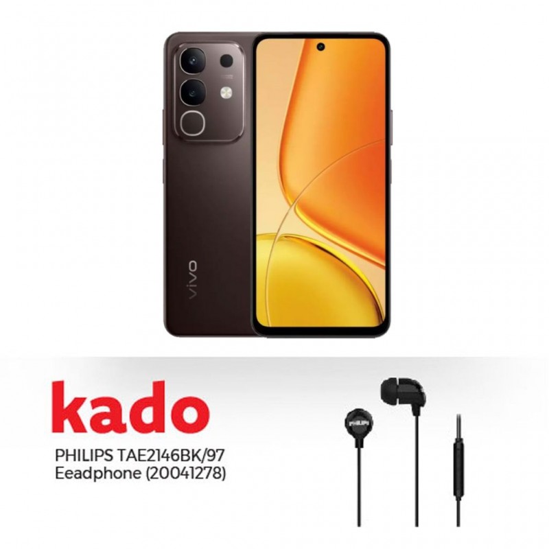 Vivo Y29 Brown 8GB+8GB Extended RAM/256GB ROM & Free PHILIPS TAE2146BK/97 IN EAR WIRELESS HEADPHONE