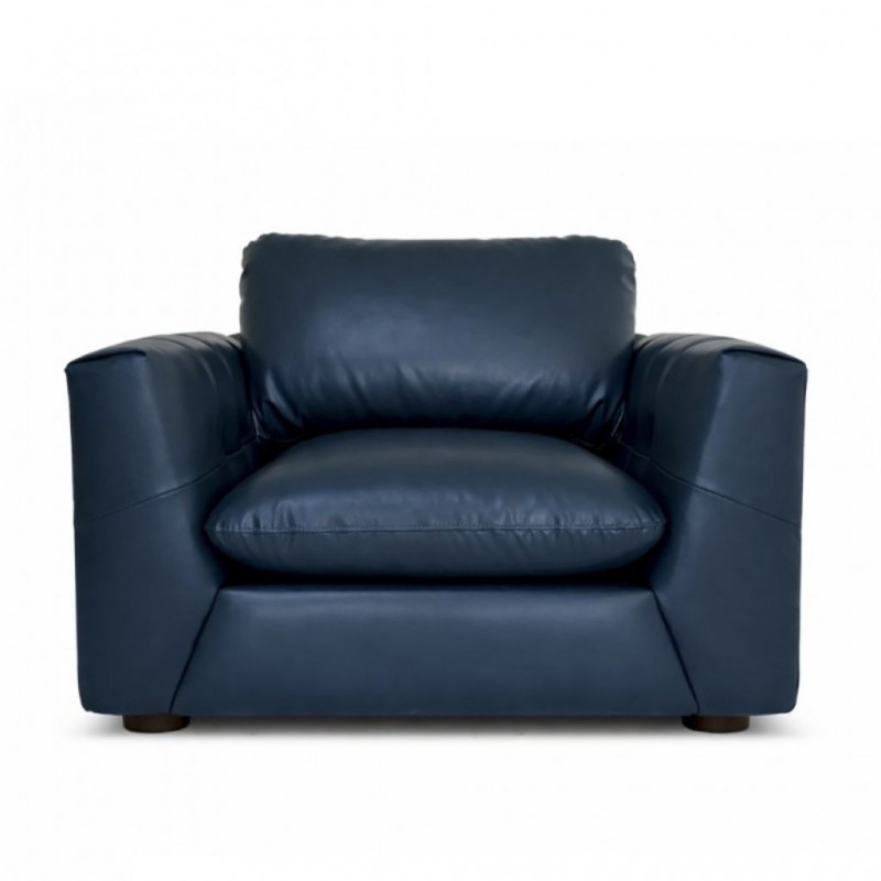 Jona 1 Str Fabric Vegan Leather Navy