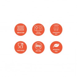 Westinghouse WCCS0009D24MBB 4pcs 24cm Deep Square Pan Set With Glass Lid, Fry Basket & Steam Rack