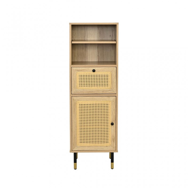 Merelia Storage With Shelves in Melamine Oak