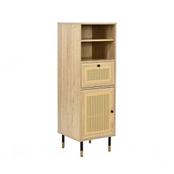 Merelia Storage With Shelves in Melamine Oak