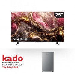 Hisense 75U6K 75" Qled Smart Tv & Free Hisense RR121D4ADF Free Refrigerator
