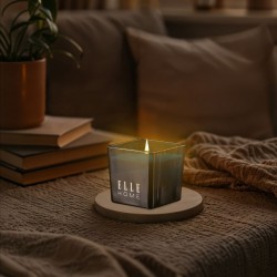 Elle EH202412186BL Wood Ginger Scented Candle
