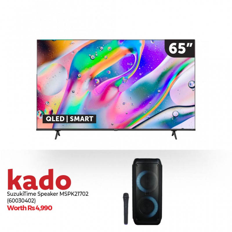 Hisense 65E7H 65” Qled Smart Tv & Free Suzukitime MSPK 21702 (Gift)