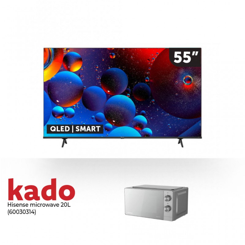 Hisense 55E7H 55” Qled Smart Tv & Free Hisense Microwave Oven