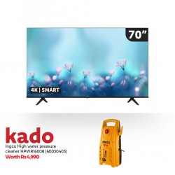Hisense 70A6H 70'' 4K Smart Led TV & Free Ingco HPWR16008 140bars High Pressure Washer