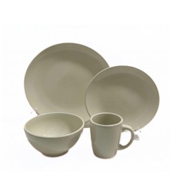 Dinner Set 24 Pcs White BT-CM008Q-24W