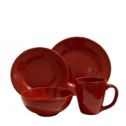 Dinner Set 24 Pcs Red BT-CM022H-24H