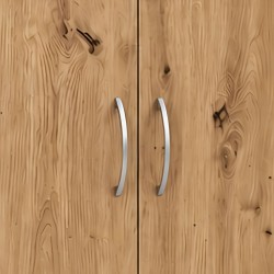 Ace Wardrobe 2 Doors With Shelves MDF Red Oak