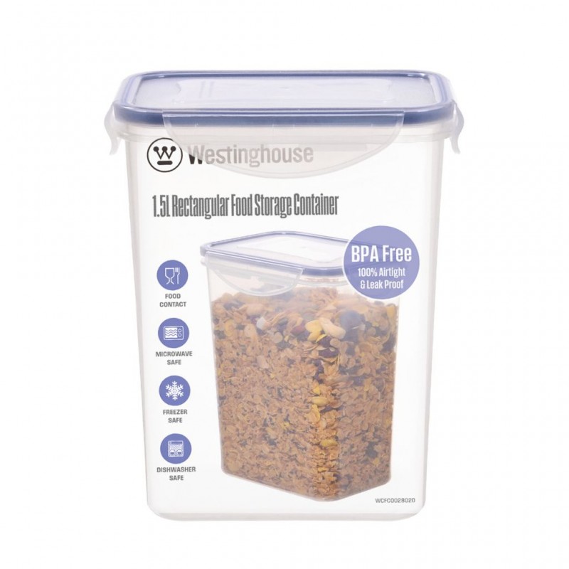 Westinghouse WCFC002802D 1.5L Rectangular Food Storage Box