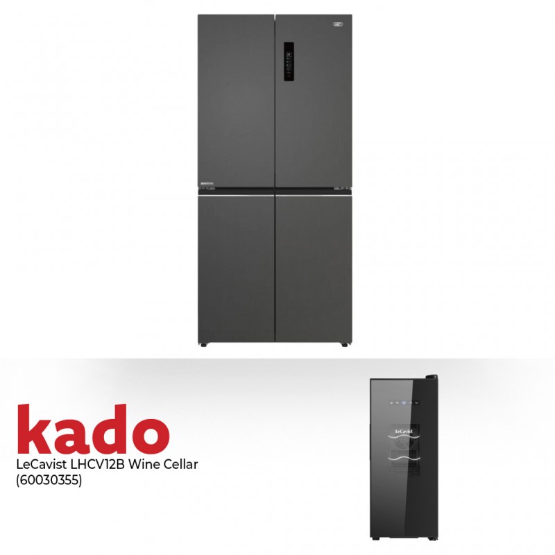 Defy DFF590 Refrigerator & Free LeCavist LHCV12B Wine Cellar Thermoelectric