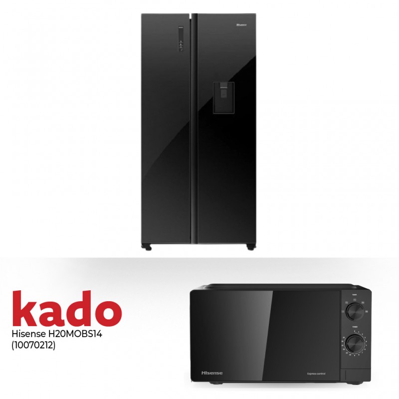 Hisense RS519N4WBF Refrigerator & Free Hisense H20M0BS14 Microwave Oven