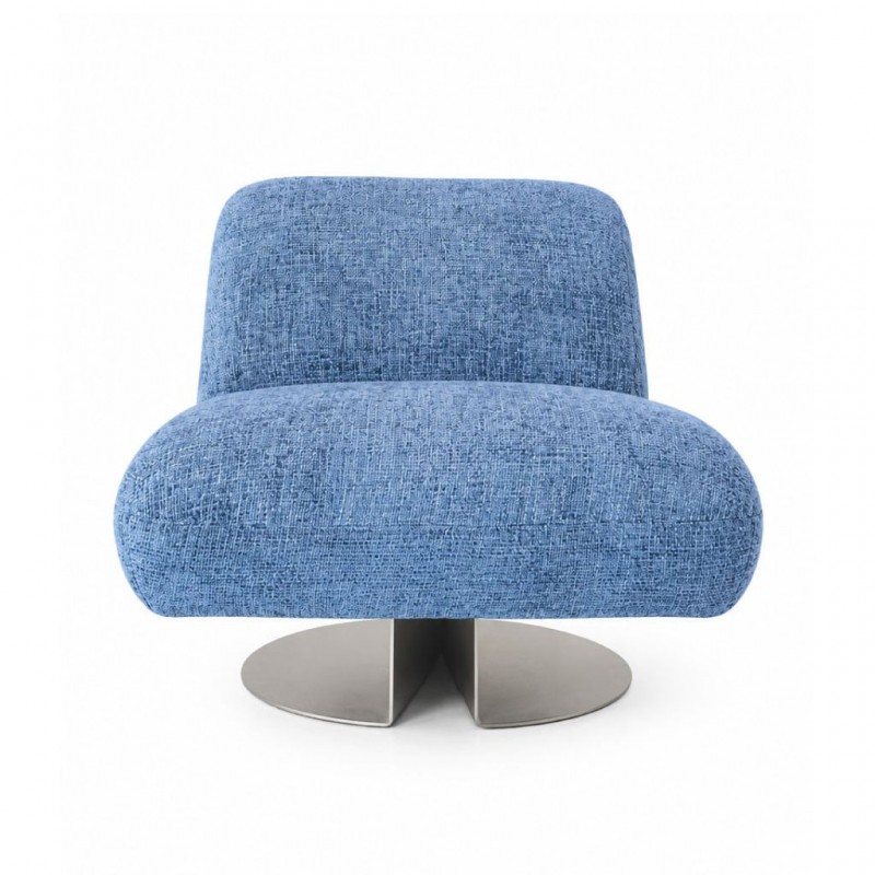Botao Accent Chair Fabric Ocean Blue