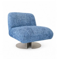 Botao Accent Chair Fabric Ocean Blue