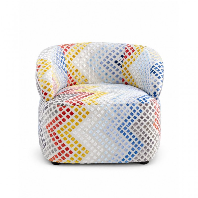 Grace Accent Chair Fabric Azure Pebble