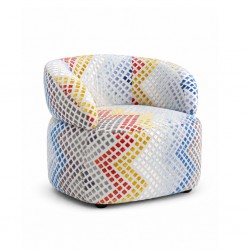 Grace Accent Chair Fabric Azure Pebble