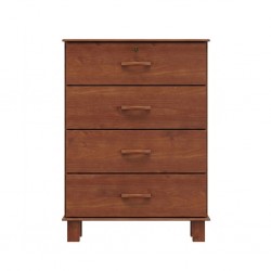 Bronze Chest Of 4 Drawers Imbuia & Freijo Solid Wood 1138TN