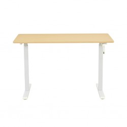 Manoli Office Desk in Melamine Oak
