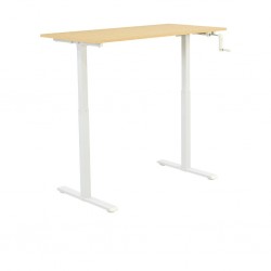Manoli Office Desk in Melamine Oak