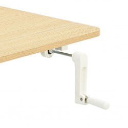 Manoli Office Desk in Melamine Oak
