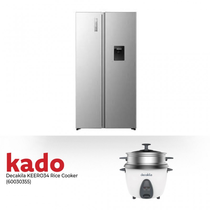 Hisense RS3P558NMIE Refrigerator & Free Decakila KEER034W Rice Cooker
