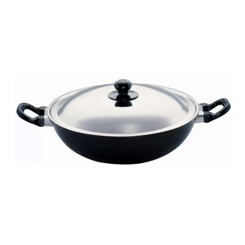 Futura Q57 30cm 4L Non Stick Kadhai with Lid