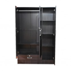 Crista Wardrobe 3 doors Choco Particular