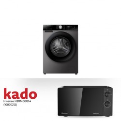 Hisense WD3S8043BT Washer-Dryer & Free Hisense H20M0BS14 Microwave Oven