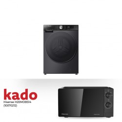 Hisense WF5S1245BB Washing Machine & Free Hisense H20M0BS14 Microwave Oven