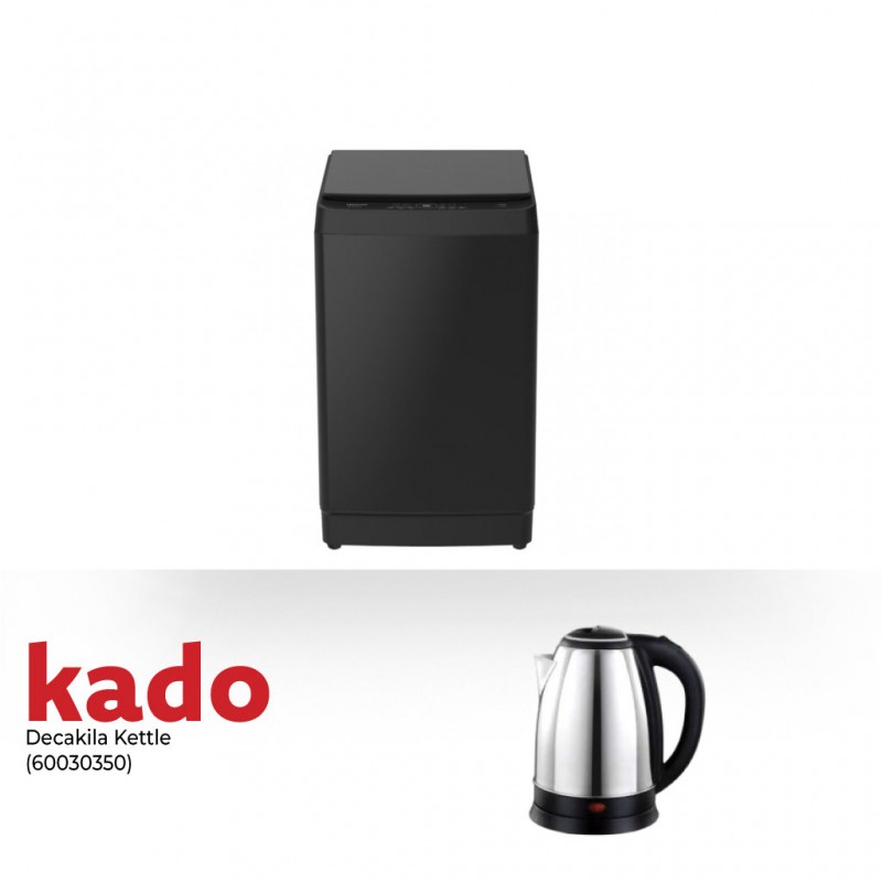 Hisense WT3K1423UB Washing Machine & Free Decakila KEKT031M Stainless Steel Kettle