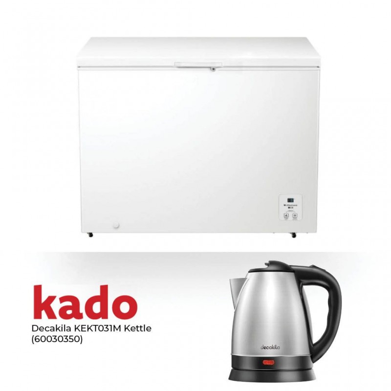Hisense FT386D4AWLYE Freezer & Free Decakila KEKT031M Stainless Ste