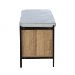 Affich Cabinet In Melamine Oak With Cushion