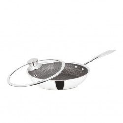 Orange ORA165 24cm NS SS IB Hcomb 3ply Frypan "O"