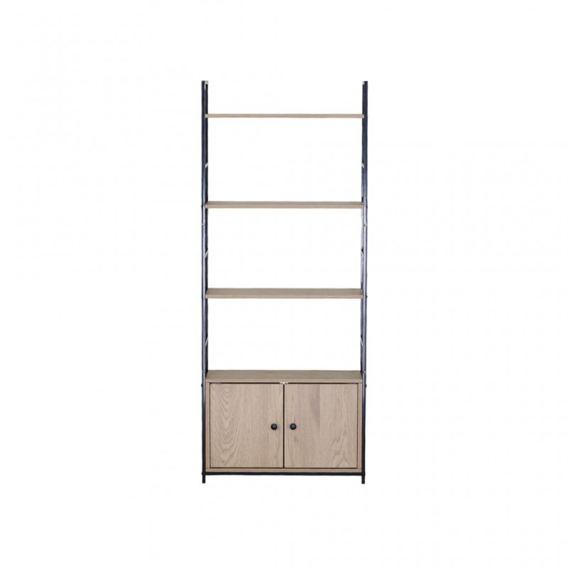 Blish Shelves With 2 Doors in Melamine Wild Oak