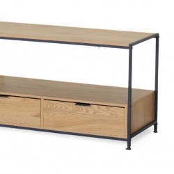 Flood TV Cabinet With Drawers In Melamine Oak