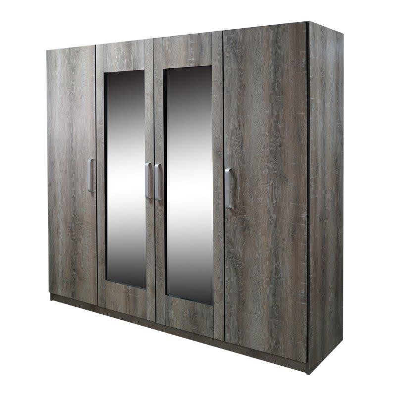 Proper Wardrobe 4 Doors Melamine MDF