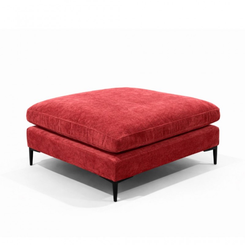 Taren Ottoman Fabric Red