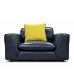 Jona 1 Str Fabric Vegan Leather Navy