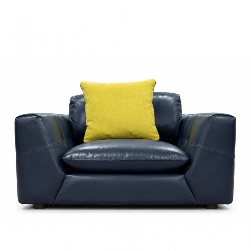 Jona 1 Str Fabric Vegan Leather Navy
