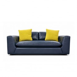 Jona 2 Str Fabric Vegan Leather Navy