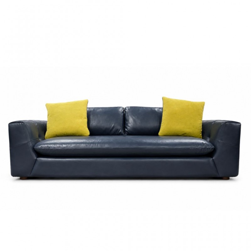 Jona 3 Str Fabric Vegan Leather Navy