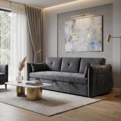 Rutigh Sofa Bed Corner Maloy Grey