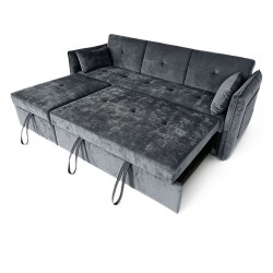 Rutigh Sofa Bed Corner Maloy Grey