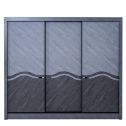 Willington Sliding Wardrobe In Plywood Dark Grey