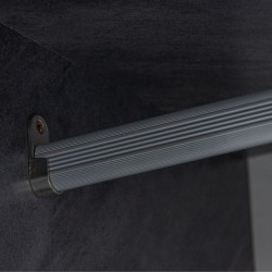 Willington Sliding Wardrobe In Plywood Dark Grey