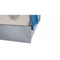 Willington Bed 180x200 cm In Plywood Dark Grey